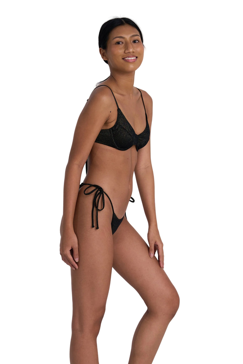 MARLEIGH BIKINI TOP - EBONY