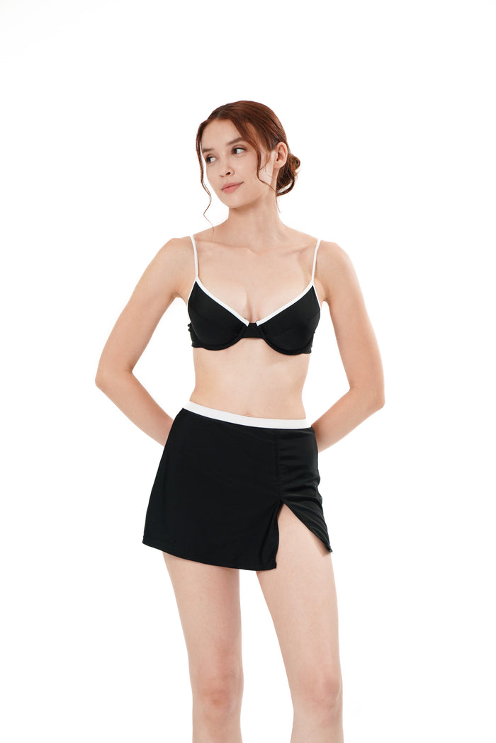 MARLEIGH BIKINI TOP - BLACK