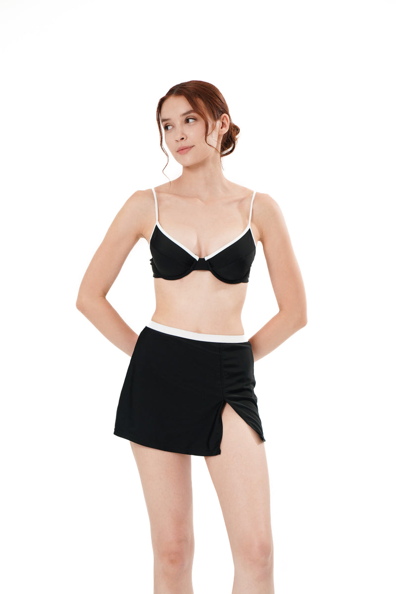 MIMI SWIM SKIRT - BLACK