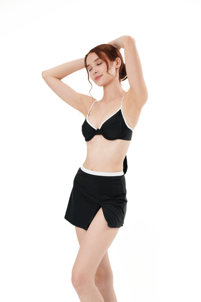 MIMI SWIM SKIRT - BLACK