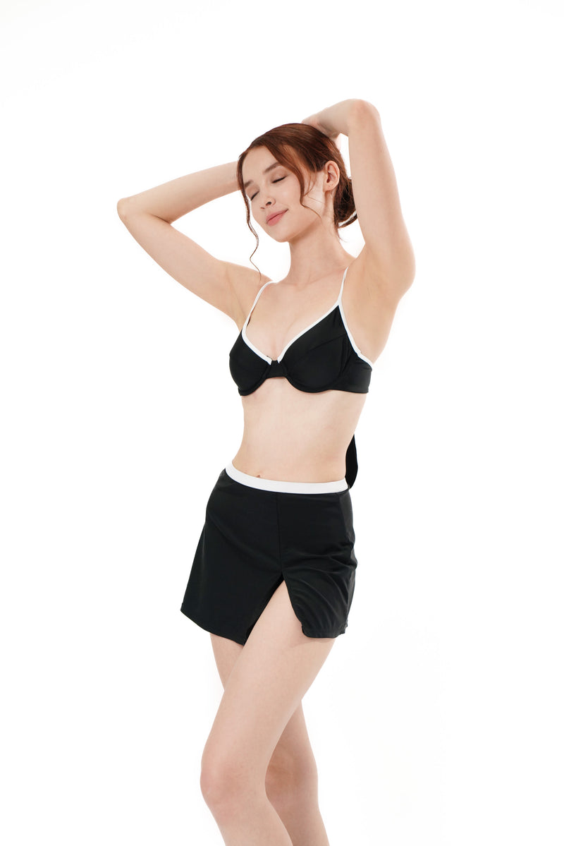 MARLEIGH BIKINI TOP - BLACK